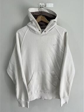 Vintage Nike Pullover Hoodie Sweater Swoosh Check